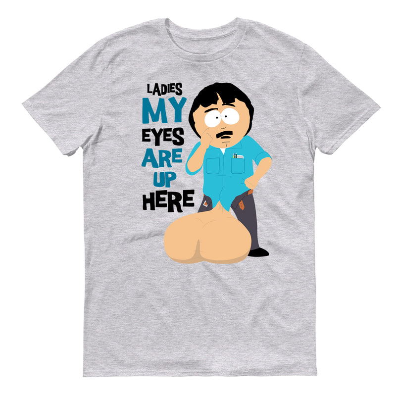 South Park Randy Eyes Up Here Adult Short Sleeve T-Shirt