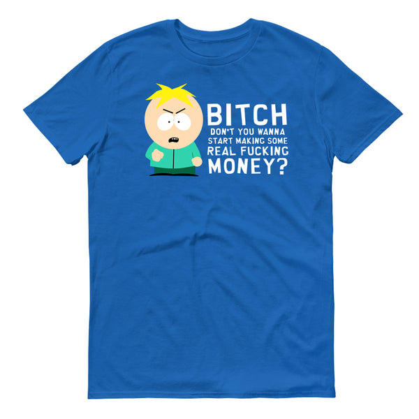 money tree shirt South Park Butters Make Real Money Adult Short Sleeve T-Shirt