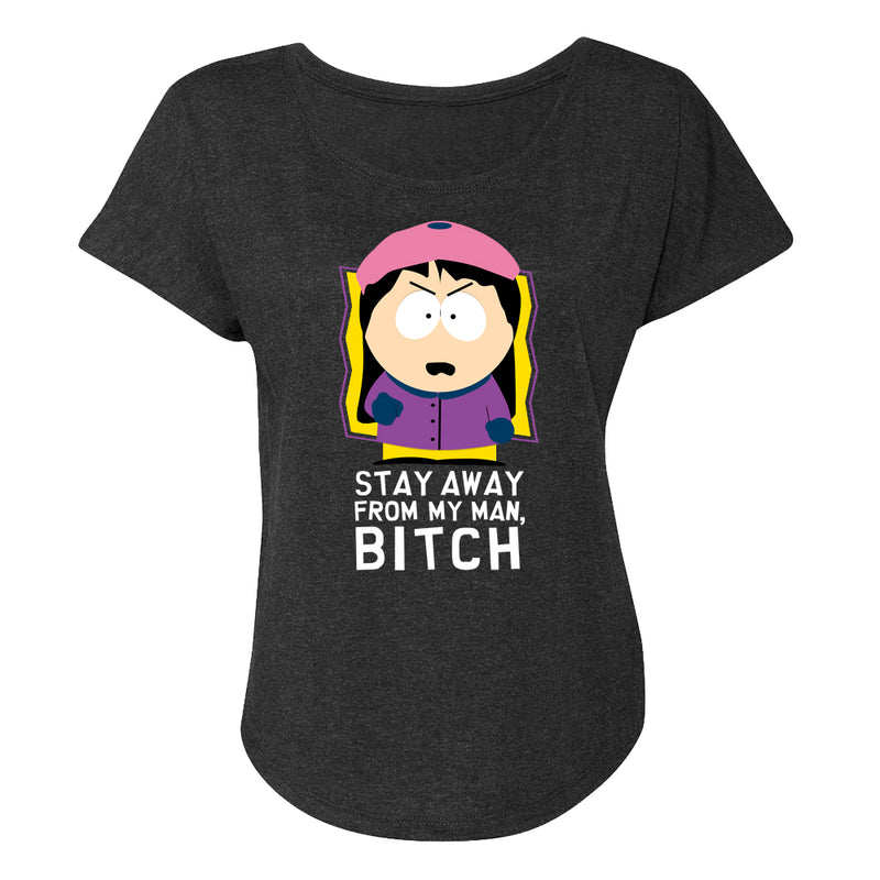 South Park Wendy Stay Away From My Man Women's Tri-Blend Dolman T-Shirt