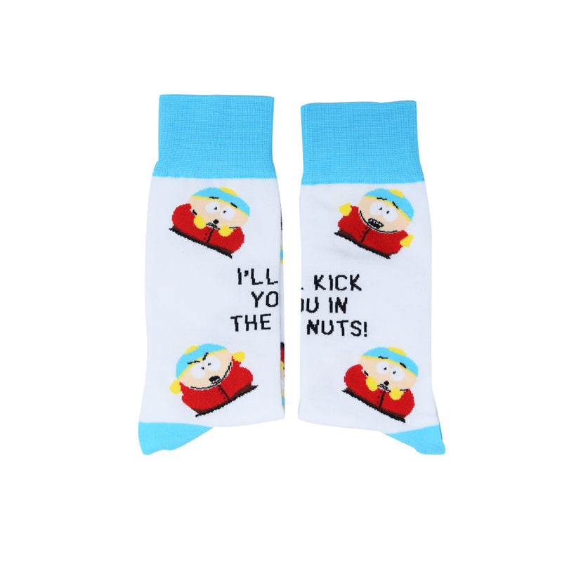 South Park Cartman Kick You in the Nuts Socks