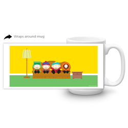 South Park 8-Bit Couch White Mug