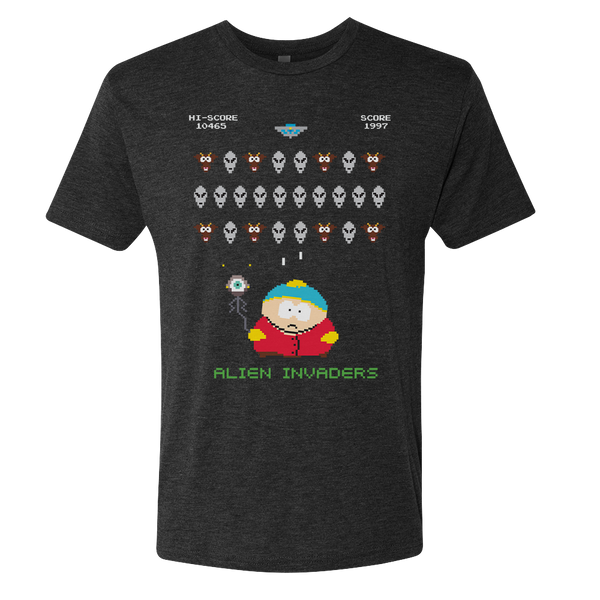 South Park Alien Invaders Men's Tri-Blend T-Shirt