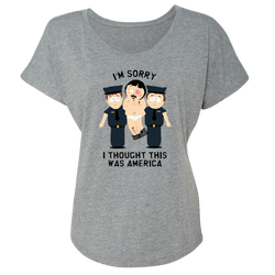 South Park Randy I Thought This Was America Women's Tri-Blend Dolman T-Shirt