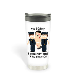 South Park Randy I Thought This Was America 16 oz Stainless Steel Thermal Travel Mug