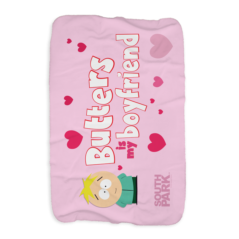 South Park Butters Is My Boyfriend Sherpa Blanket