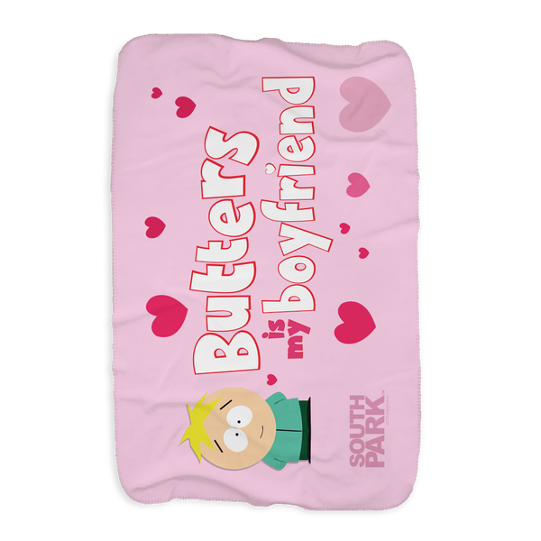 South Park Butters Is My Boyfriend Sherpa Blanket South Park Shop