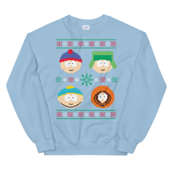 South Park Character Holiday Fleece Crewneck Sweatshirt