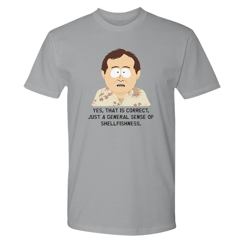 South Park Clyde Donovan Shellfishness Adult Short Sleeve T-Shirt