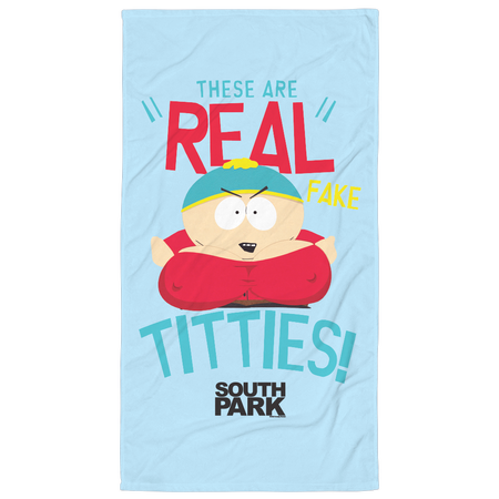 South Park Cartman Real Fake Beach Towel