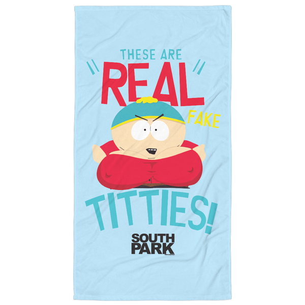 South Park Cartman Real Fake Beach Towel