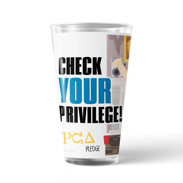South Park PC Principal Check Your Privilege! 17 oz Pint Glass