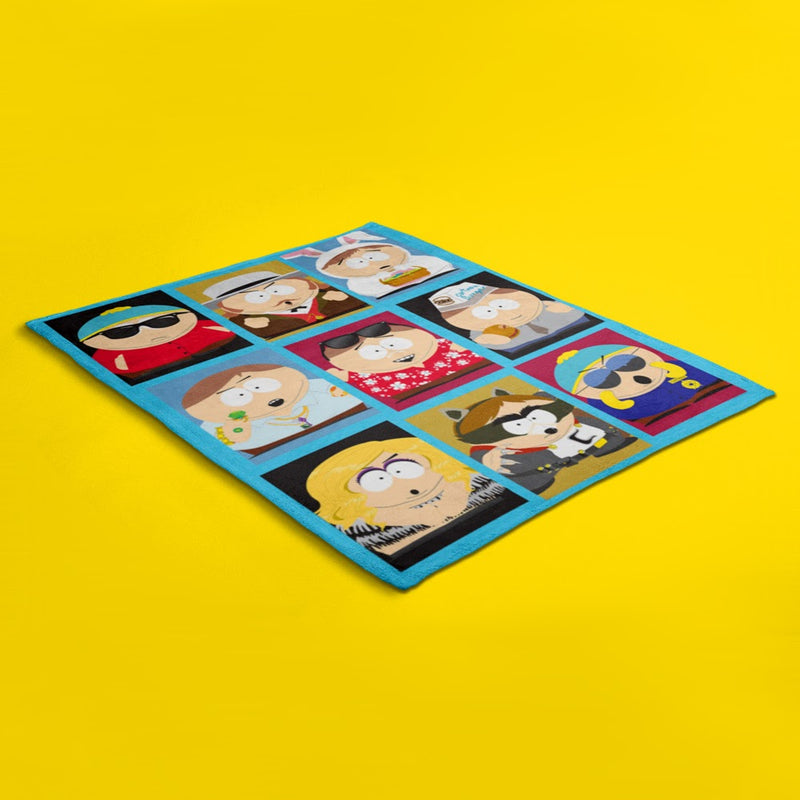 South Park Faces of Cartman Sherpa Blanket