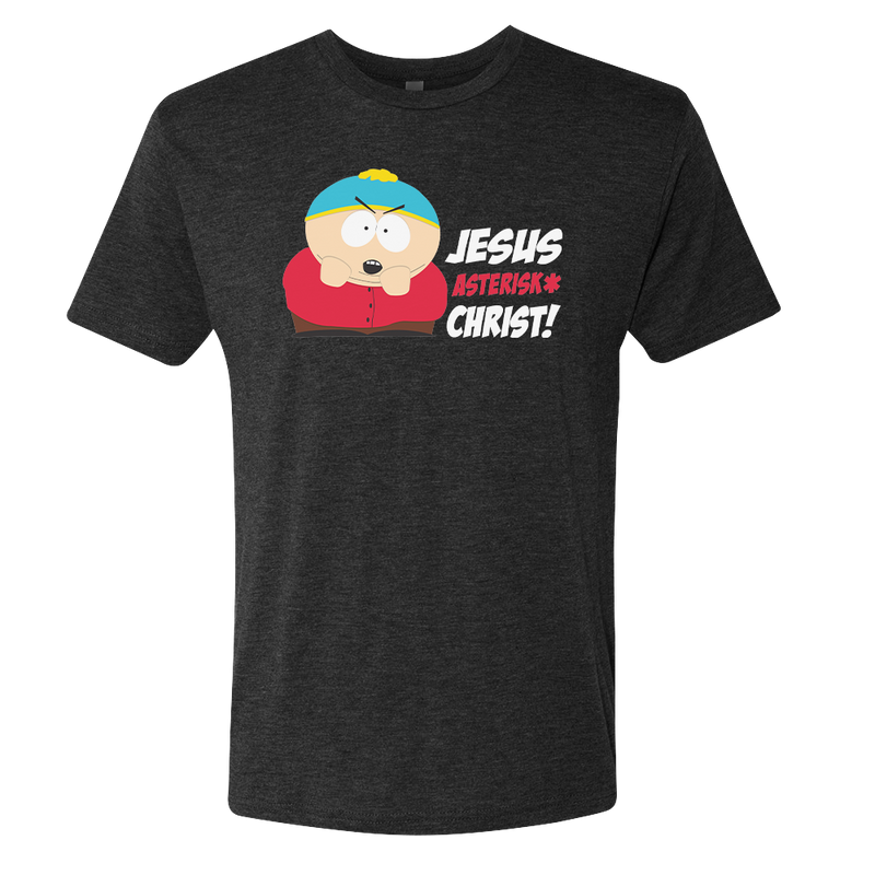 South Park Cartman Jesus Christ Men's Tri-Blend T-Shirt