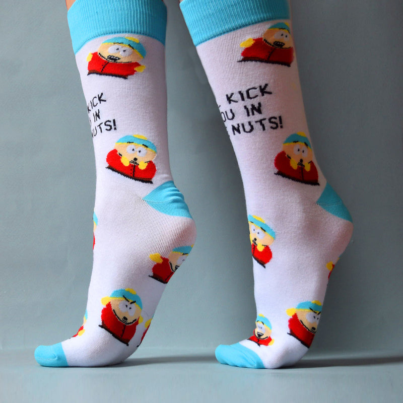 South Park Cartman Kick You in the Nuts Socks