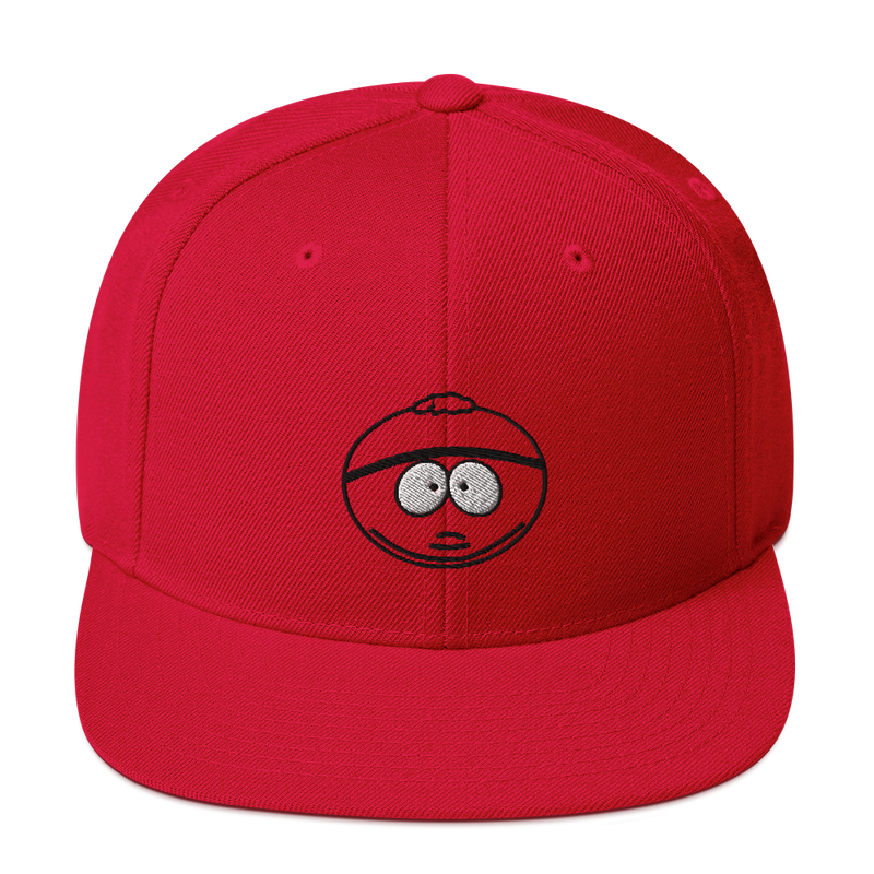 South Park Cartman Embroidered Flat Bill Hat