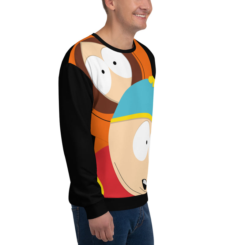 South Park Cartman & Kenny Adult All-Over Print Sweatshirt