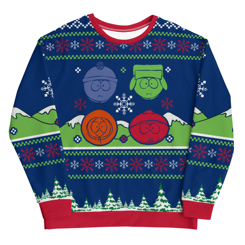 South Park Boys Ugly Holiday Unisex Crew Neck Sweatshirt
