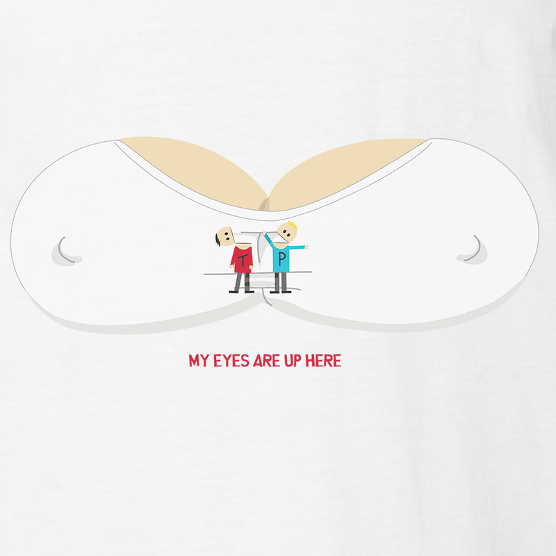 South Park My Eyes Are Up Here Short Sleeve T-Shirt