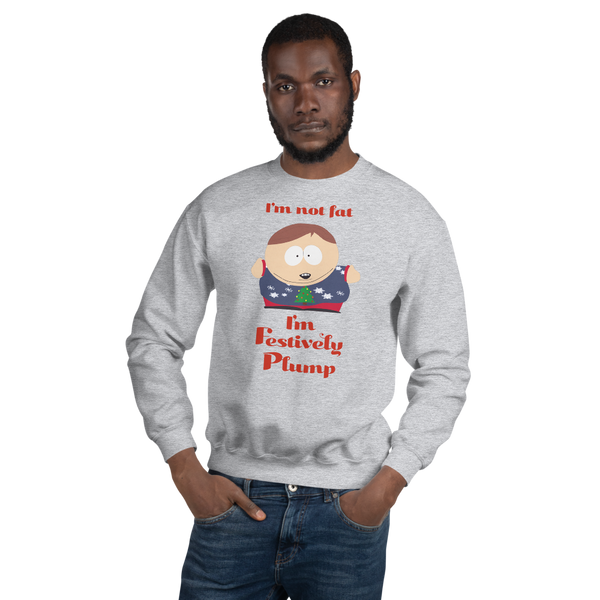 South Park Cartman Festively Plump Fleece Crewneck Sweatshirt