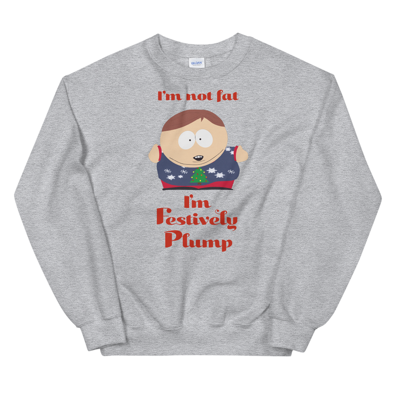 South Park Cartman Festively Plump Fleece Crewneck Sweatshirt
