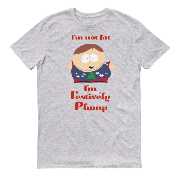 South Park Cartman Festively Plump Adult Short Sleeve T-Shirt