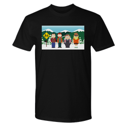 South Park Future Bus Stop Adult Short Sleeve T-Shirt