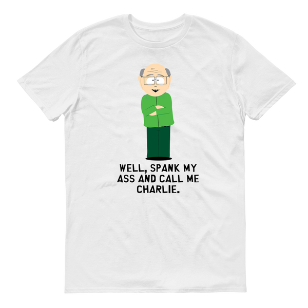 South Park Mr. Garrison Call Me Charlie Adult Short Sleeve T-Shirt