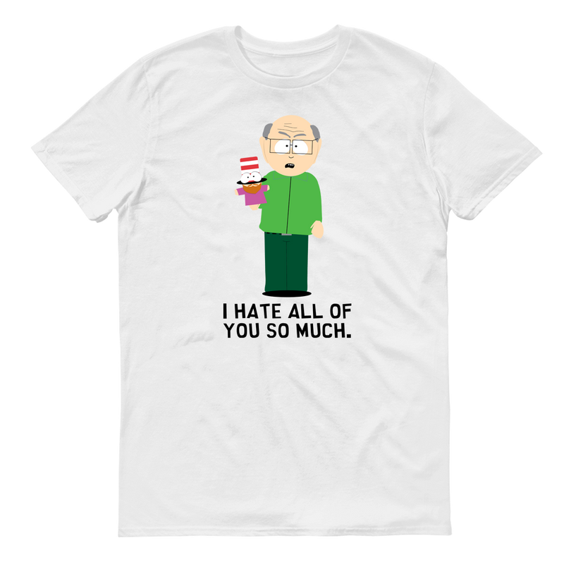 South Park Mr. Garrison I Hate All of You Adult Short Sleeve T-Shirt