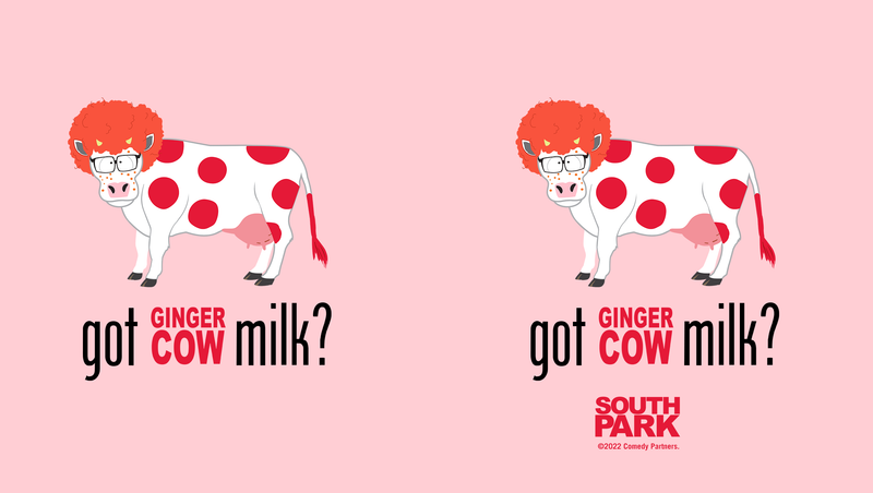 South Park Got Ginger Cow Milk 17 oz Pint Glass