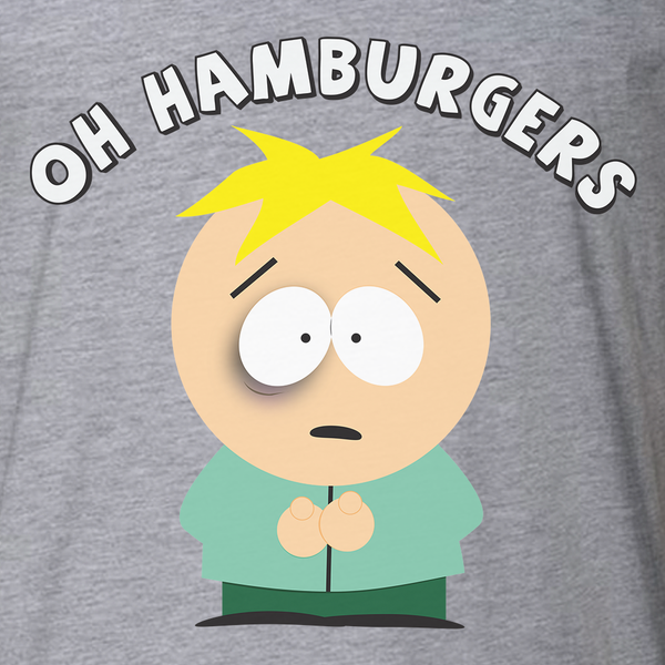 South Park Butters Oh Hamurgers Adult Short Sleeve T-Shirt