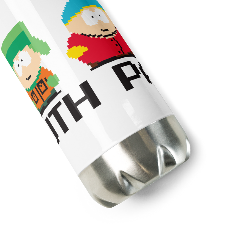 South Park 8 Bit Characters Stainless Steel Water Bottle