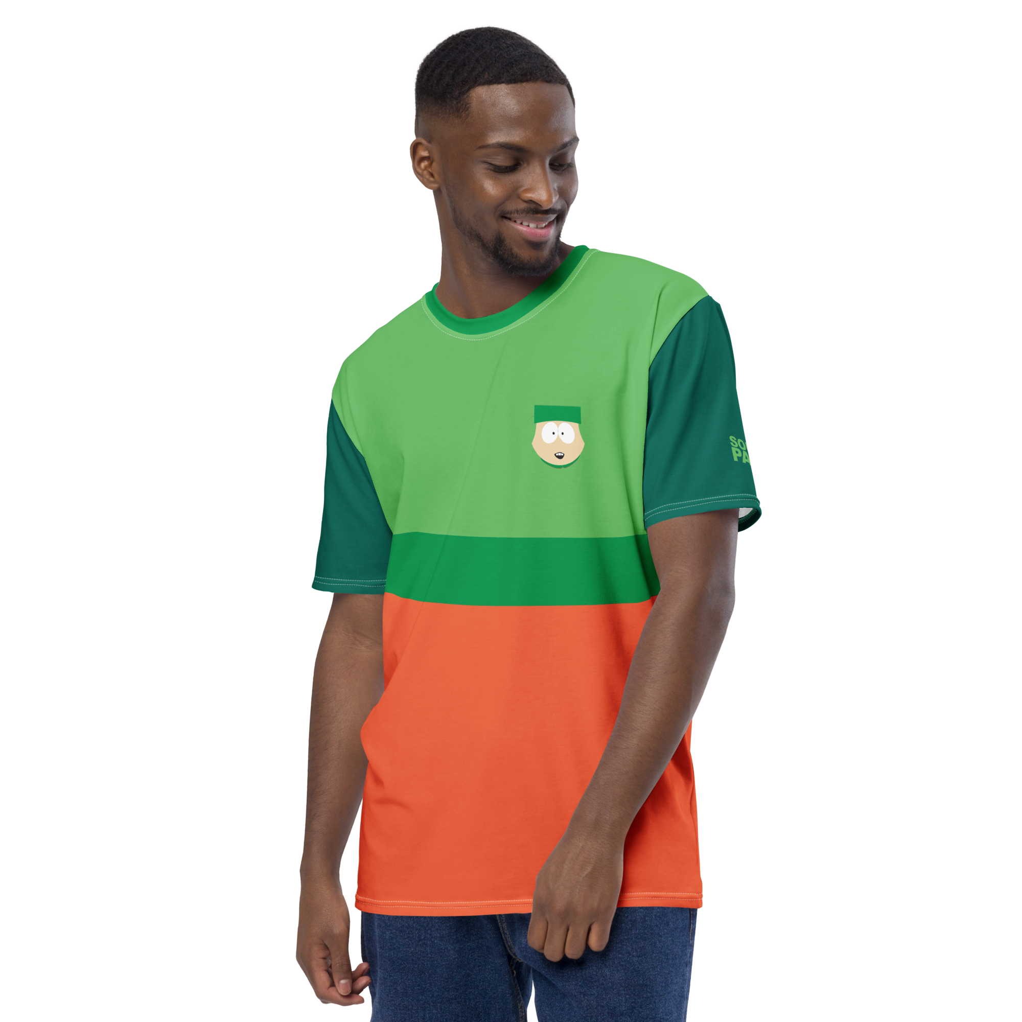 South Park Kyle Color Block Unisex Short Sleeve T-Shirt