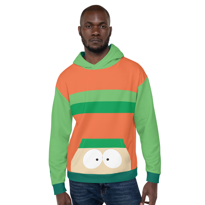 South Park Kyle Color Block Unisex Hooded Sweatshirt