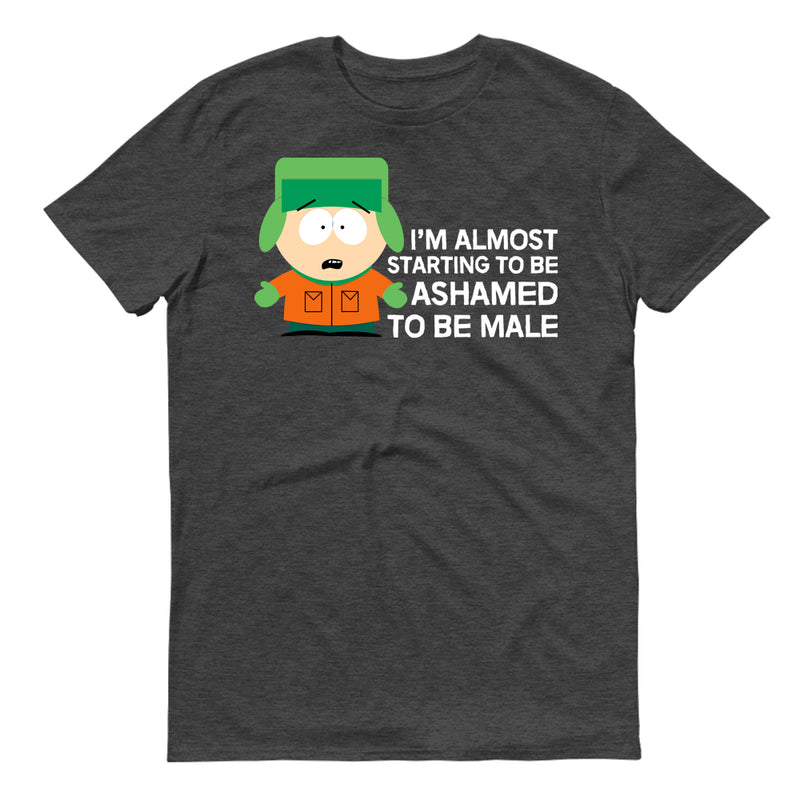 South Park Kyle Ashamed To Be Male Adult Short Sleeve T-Shirt