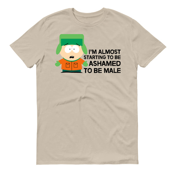 South Park Kyle Ashamed To Be Male Adult Short Sleeve T-Shirt