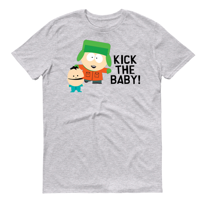 South Park Kyle Kick the Baby Adult Short Sleeve T-Shirt