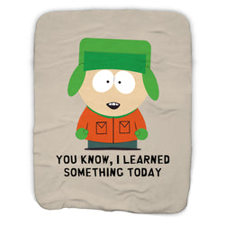 South Park Kyle I Learned Something Today Sherpa Blanket