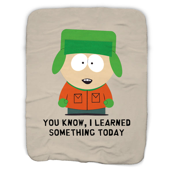 South Park Kyle I Learned Something Today Sherpa Blanket