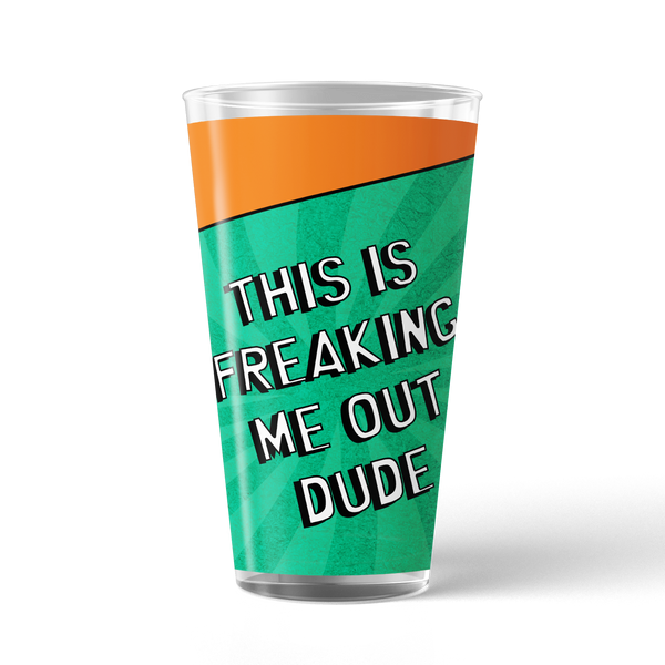 South Park Freaking Me Out Dude 17 oz Pint Glass