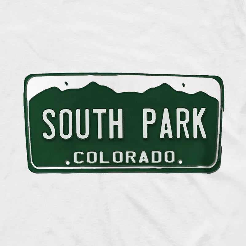 South Park License Plate Adult Short Sleeve T-Shirt