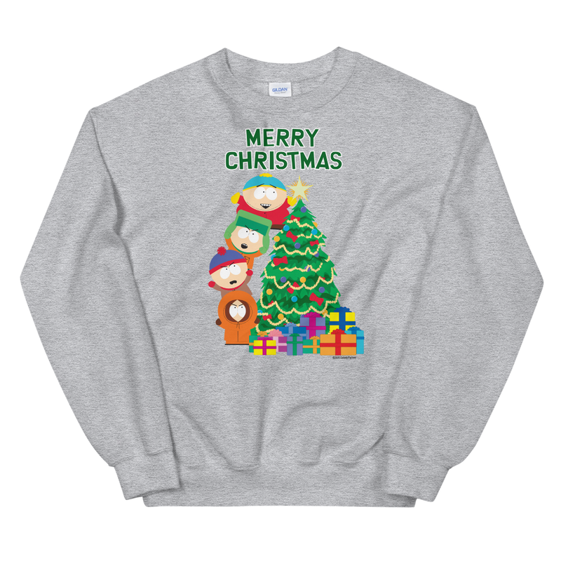 South Park Merry Christmas Holiday Fleece Crewneck Sweatshirt