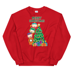 South Park Merry Christmas Holiday Fleece Crewneck Sweatshirt