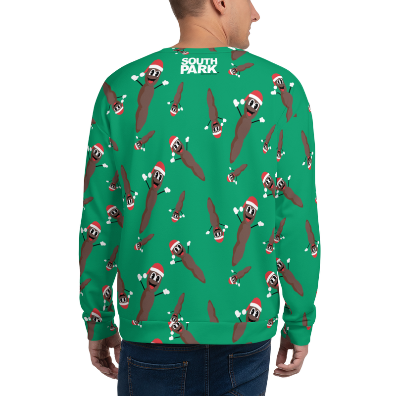 South Park Mr. Hankey All-Over Print Pattern Neck Sweatshirt