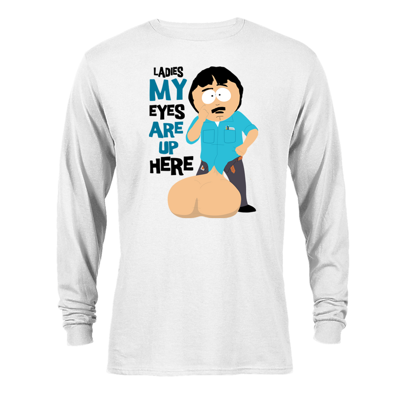 South Park Randy Eyes Up Here Adult Long Sleeve T-Shirt