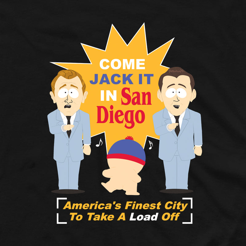 South Park Jack It In San Diego 3/4 Sleeve Baseball T-Shirt