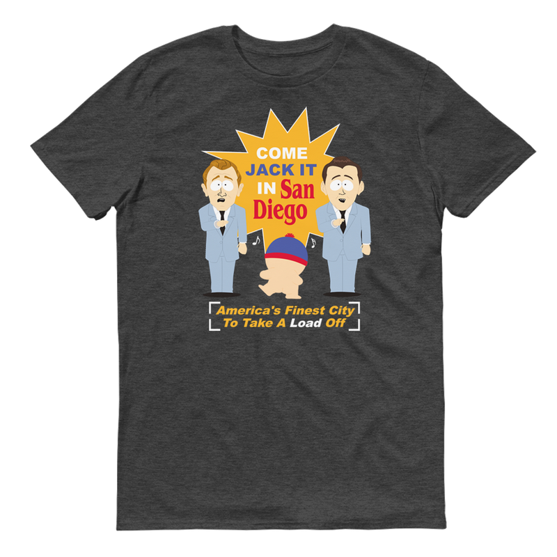 South Park Jack It In San Diego Adult Short Sleeve T-Shirt