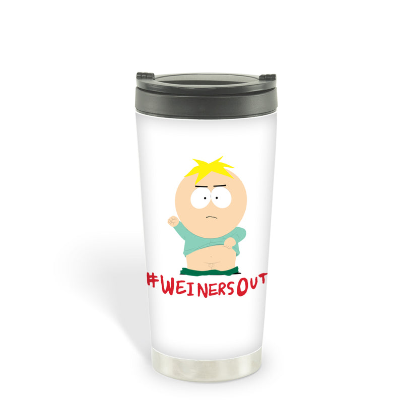 South Park Butters Weiners Out 16 oz Thermal Tumbler – South Park Shop