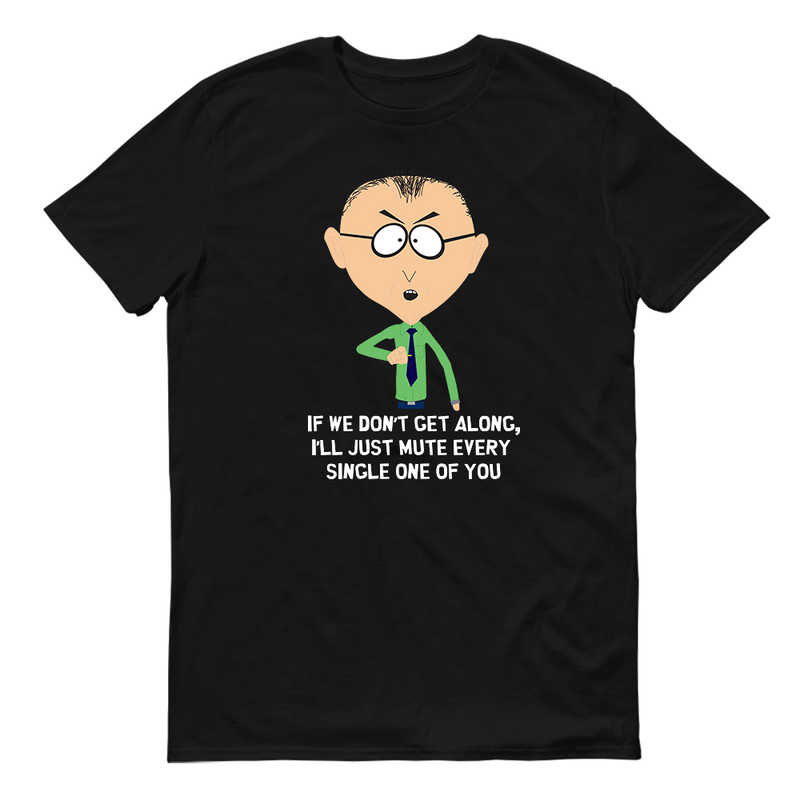 South Park Mr. Mackey Don't Get Along Adult Short Sleeve T-Shirt
