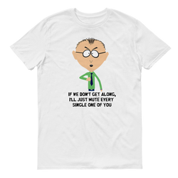 South Park Mr. Mackey Don't Get Along Adult Short Sleeve T-Shirt