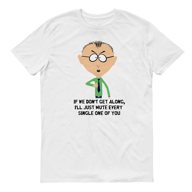 South Park Mr. Mackey Don't Get Along Adult Short Sleeve T-Shirt